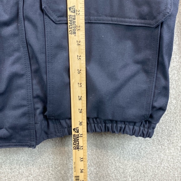 Bulwark FR canvas chore coat XL bomber style zip & snap heavy welding workwear - Picture 6 of 11